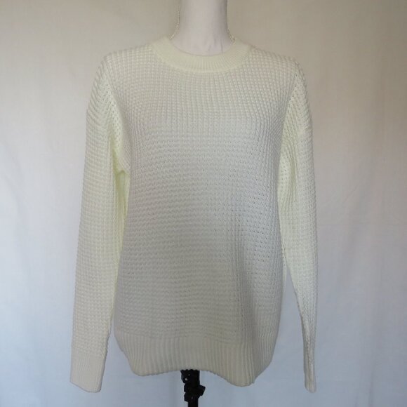 Time and Tru White OFF Cream Pullover Women’s Sweater M (8-10) - Picture 1 of 9